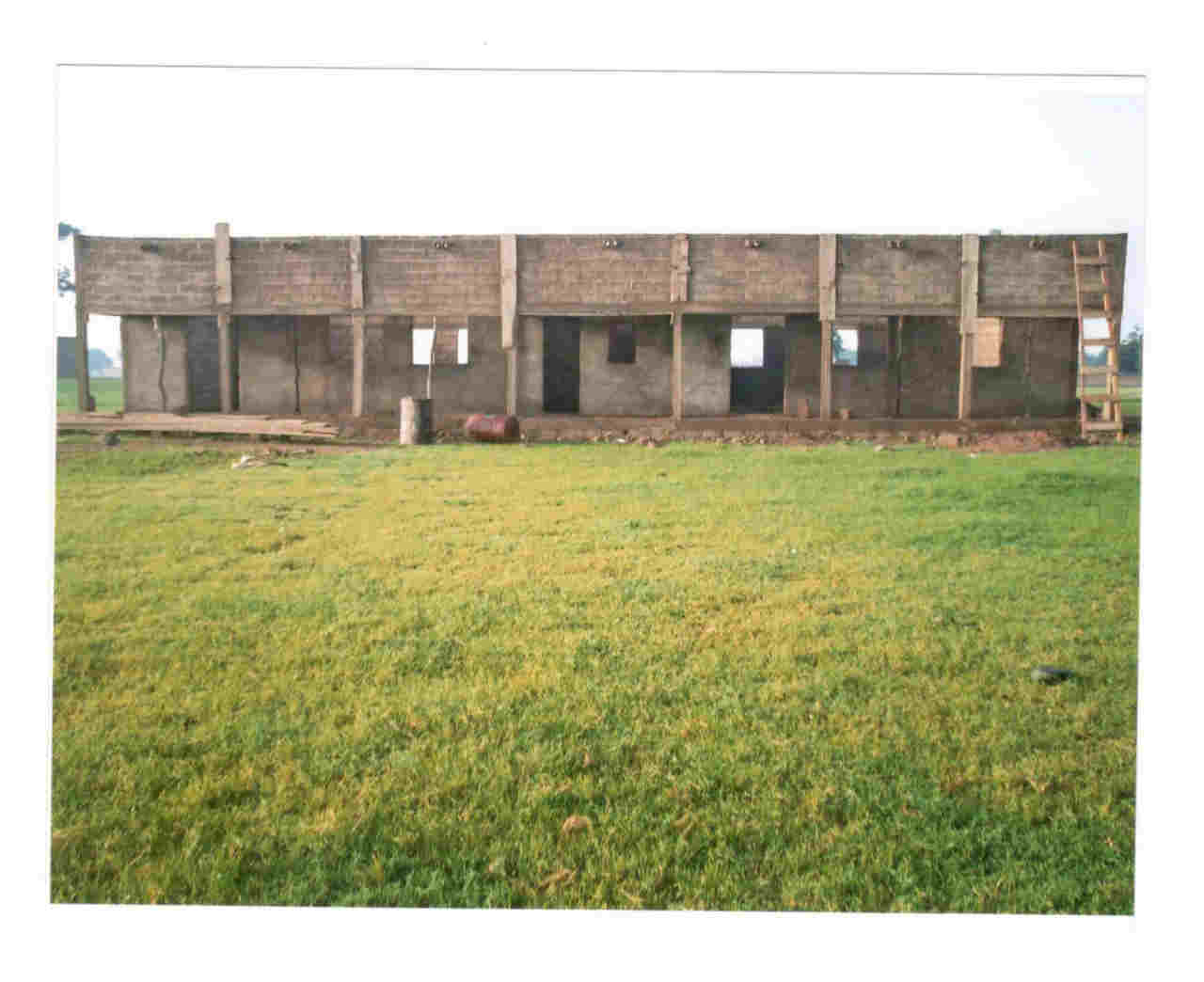 Rohbau Ende August 2015 Schulbau August 2015